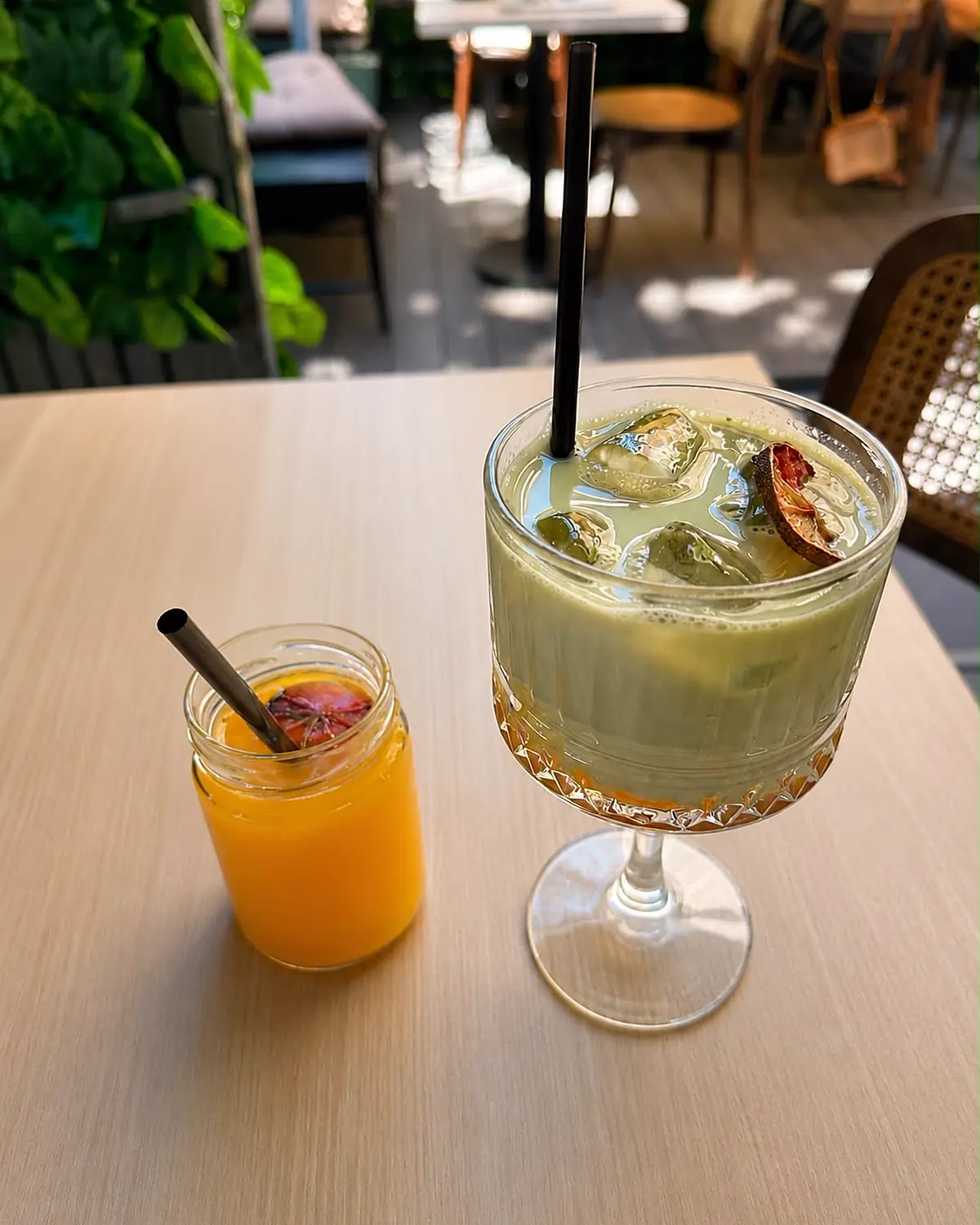 Matcha și storcător de portocale